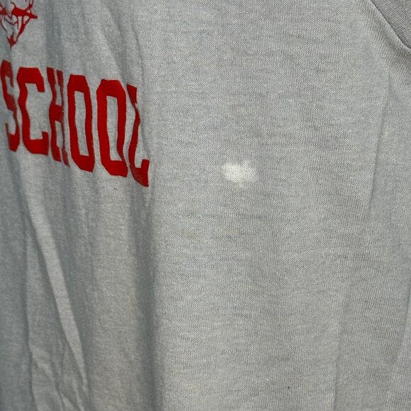 Vintage 1980s Germantown High School Devils Sleeveless T-Shirt Muscle Tee, Large - Picture 4 of 5